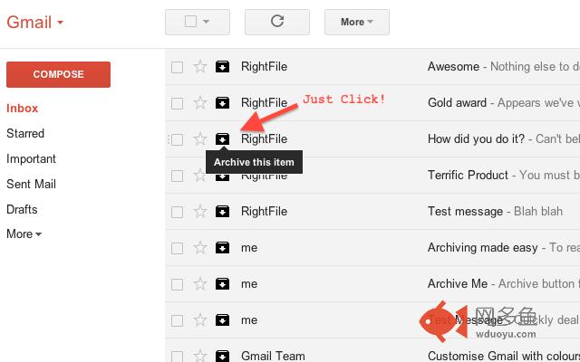 Actions for Gmail™ (beta)