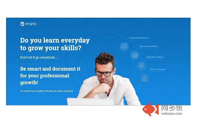 EnGrip: Track & showcase your online learning