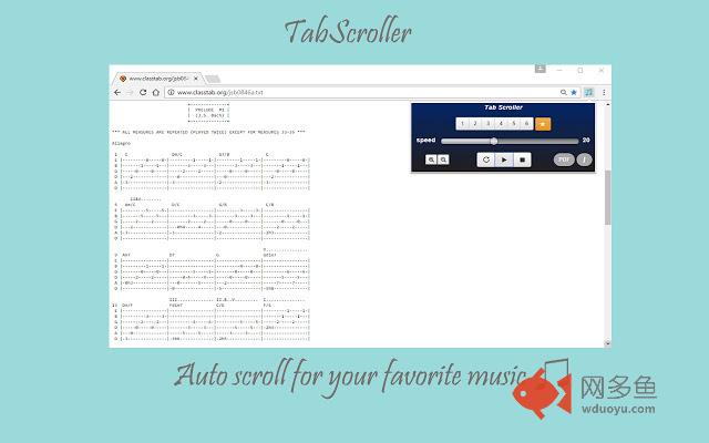 Tab Scroller - Guitar Tab Auto Scroll