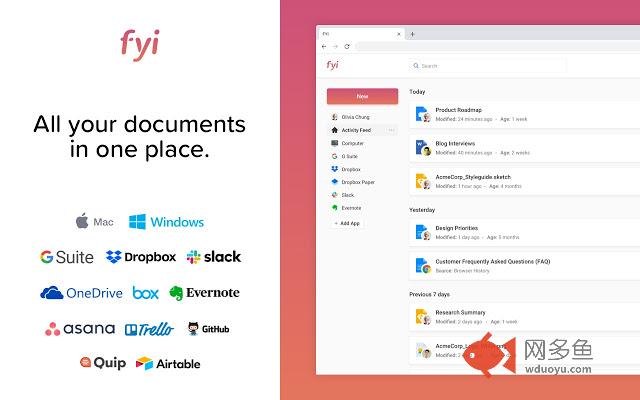 FYI: Search, Find and Organize Documents