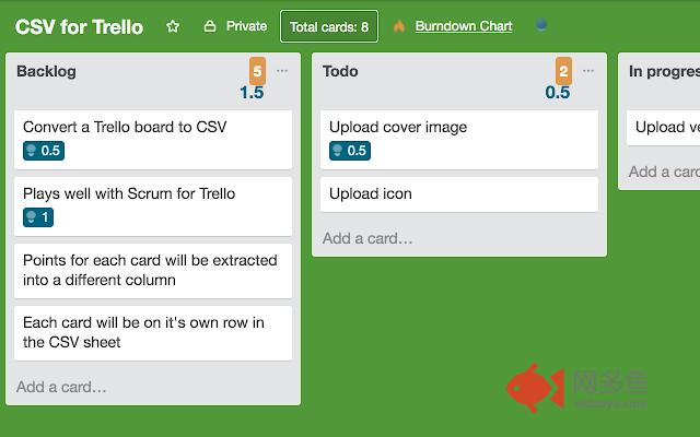 CSV Export for Trello