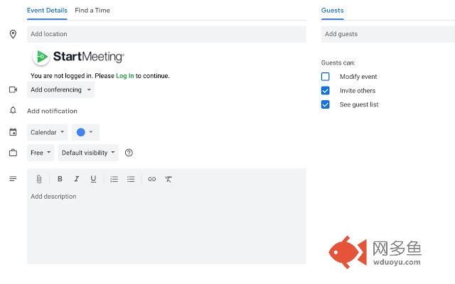 StartMeeting.com Scheduler