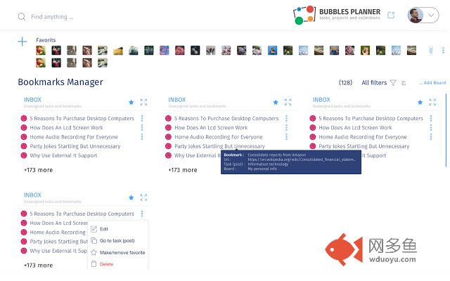 BubblesPlanner Visual Task Manager