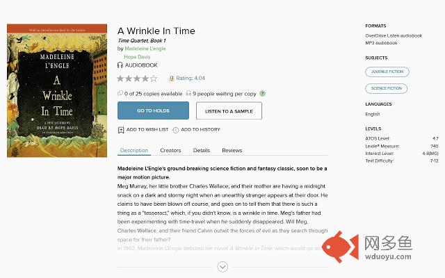 Goodreads Ratings on Overdrive