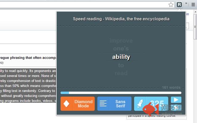 Read fast - Speed Reading Extension