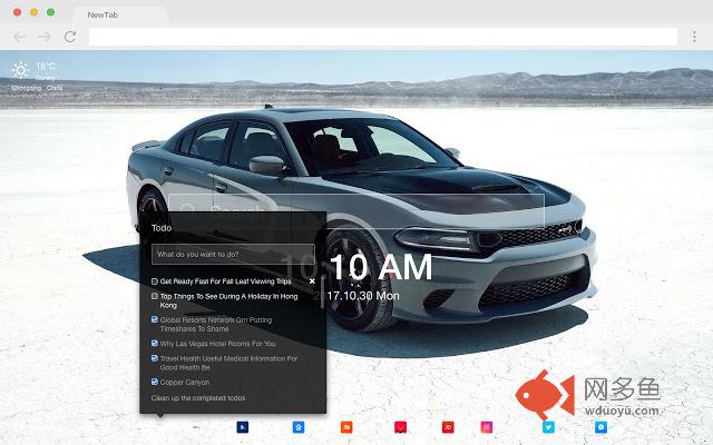 道奇车 流行汽车 高清壁纸 新标签页 主题