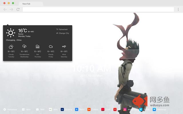 进击的巨人 新标签页 高清壁纸 流行动漫 主题插件截图