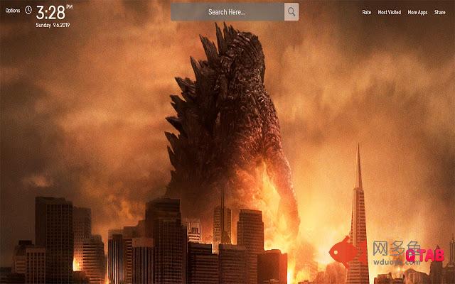 Godzilla Wallpapers HD Theme插件截图
