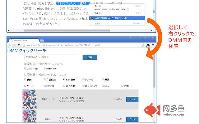 DMMクイックサーチ插件截图