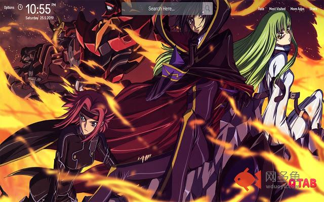 Code Geass Wallpapers HD Theme插件截图