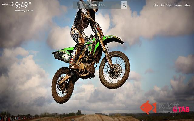 Motocross Wallpapers HD Theme插件截图