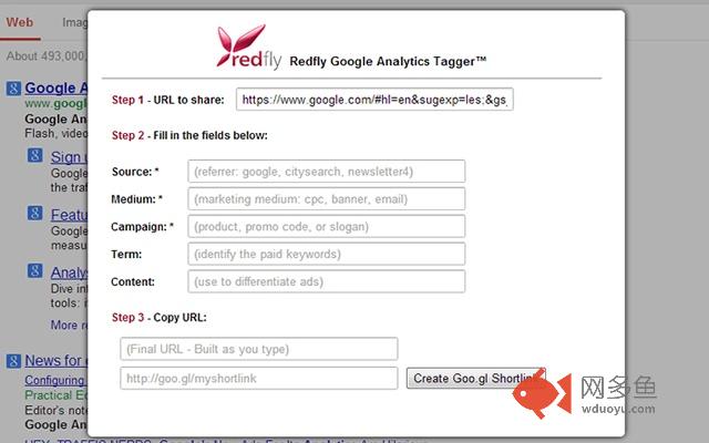 Redfly Tagger for Google Analytics™