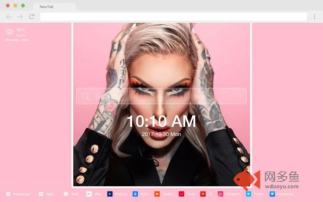 Jeffree Star 流行明星 高清壁纸 新标签页 主题