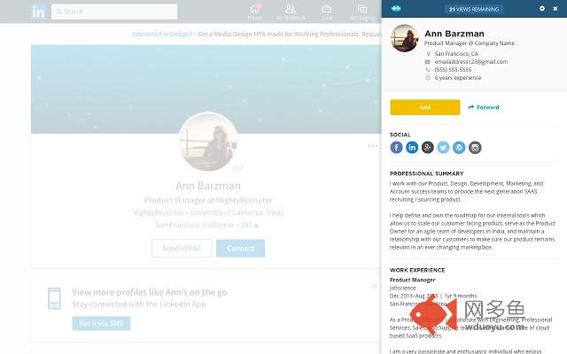 MightySourcer - Find Contact Info