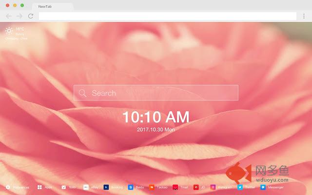 粉蔷薇 高清壁纸 流行花朵 新标签页 主题