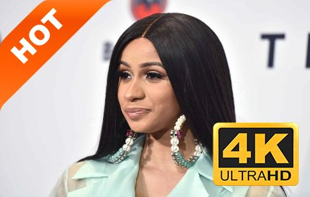 卡迪·B 新标签页 高清壁纸 流行明星 主题插件截图