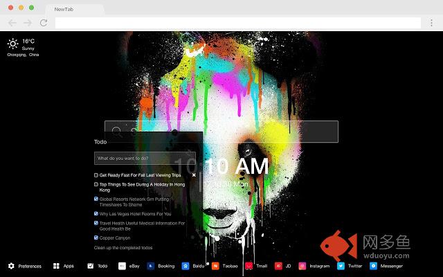 可爱熊猫 新标签页 高清壁纸 流行动物 主题