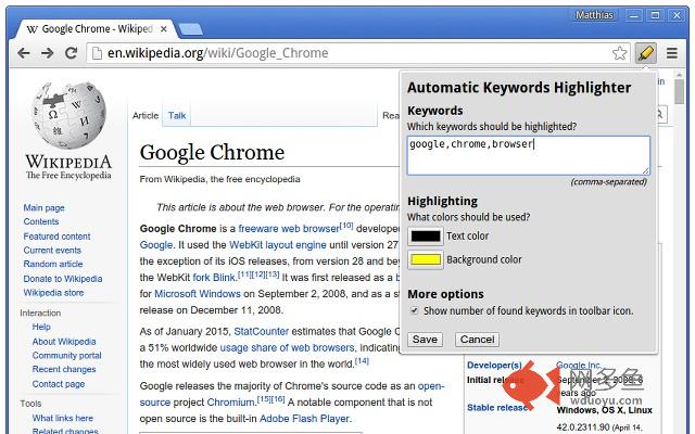 Automatic Keywords Highlighter