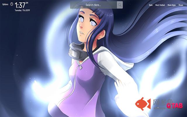 Hinata HYUGA Wallpapers HD Theme插件截图