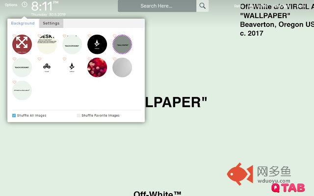 Off White Wallpapers HD Theme插件截图