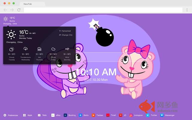 快乐树朋友 流行卡通 高清壁纸 新标签页 主题