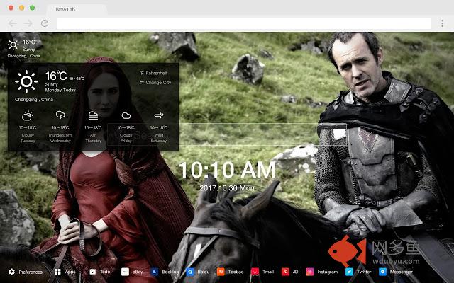 梅丽珊卓 流行壁纸 高清电视剧 新标签页 主题插件截图