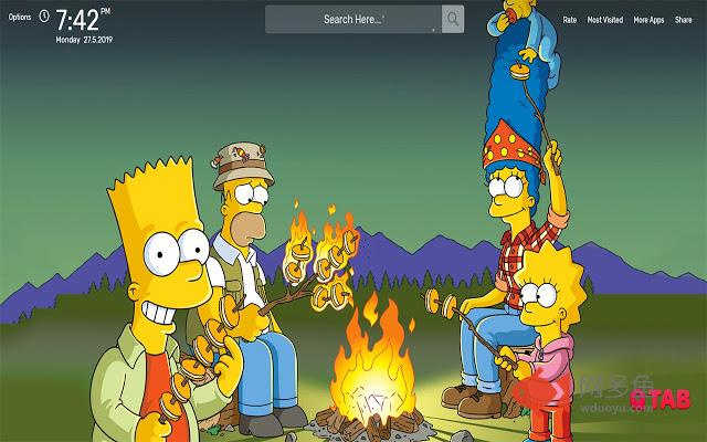 The Simpsons Wallpapers HD Theme插件截图