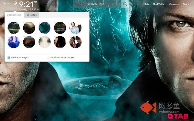 Supernatural Wallpapers HD Theme插件截图