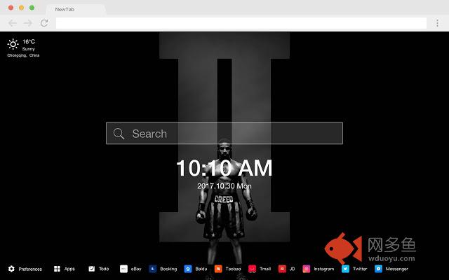 奎迪:英雄再起 新标签页 高清壁纸 流行电影 主题