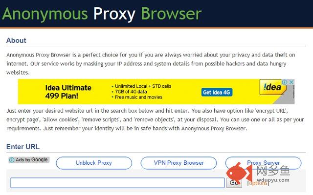 Anonymous Proxy Browser
