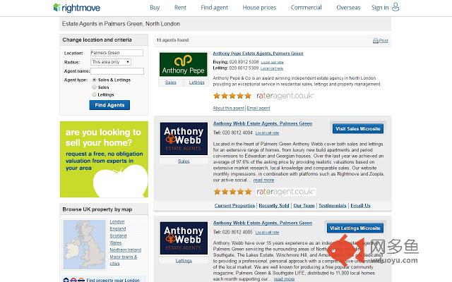 raterAgent Rightmove Chrome Extension