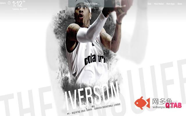 Allen Iverson Wallpapers HD Theme插件截图