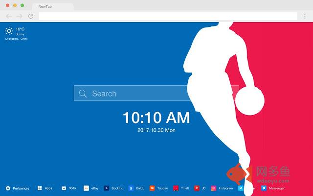NBA 篮球 新标签页 高清壁纸 流行运动 主题