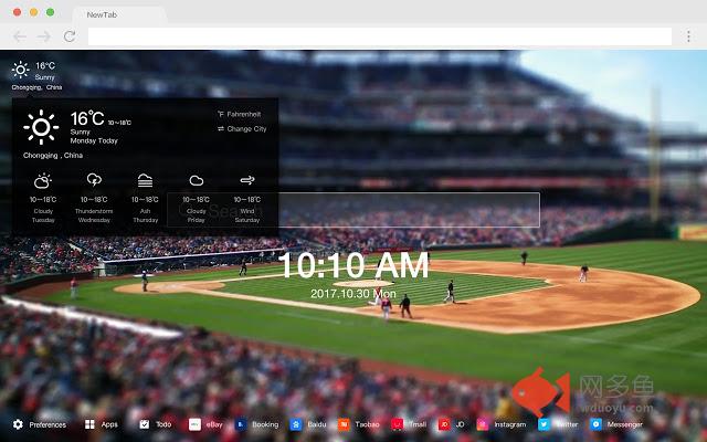 移轴摄影 新标签页 高清壁纸 流行摄影 主题插件截图
