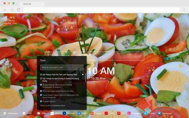 地中海美食 高清壁纸 流行食物 新标签页 主题