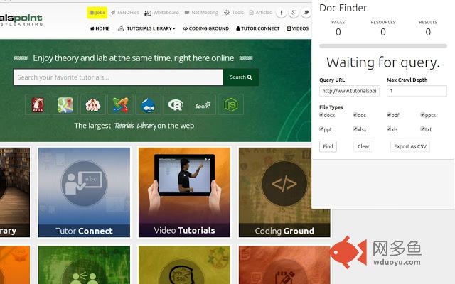 Doc Finder for Chrome插件截图