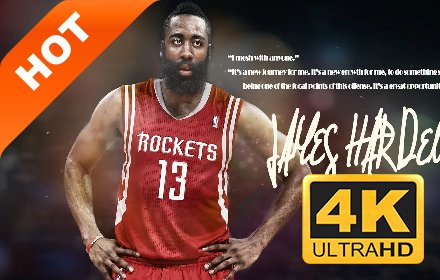 詹姆斯·哈登 新标签页 高清壁纸 流行NBA 主题插件截图