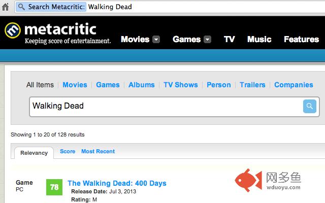 Metacritic search fixer