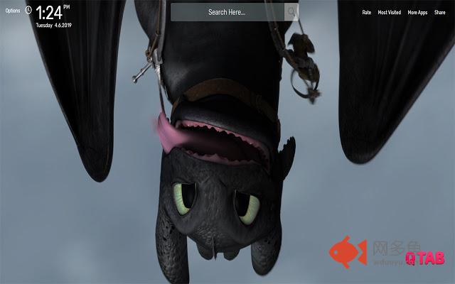 Toothless Wallpapers HD Theme插件截图