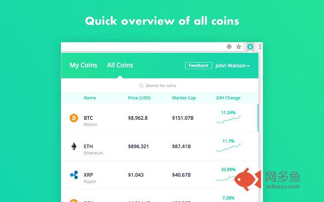 Coinbag - Track all your coins in one place