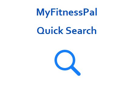 MyFitnessPal Search插件截图