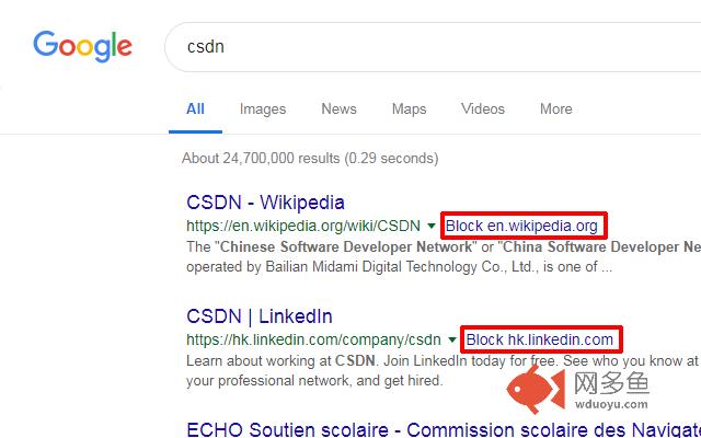 Search Blocklist