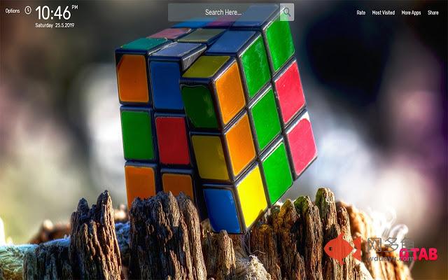 Rubik's Cube Wallpapers HD Theme插件截图