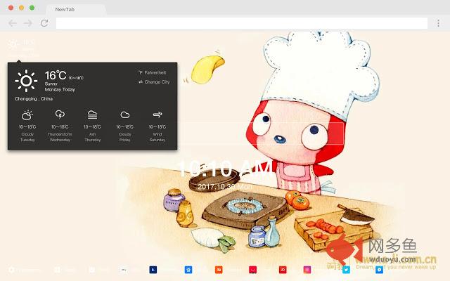 阿狸 新标签页 高清壁纸 流行卡通 主题