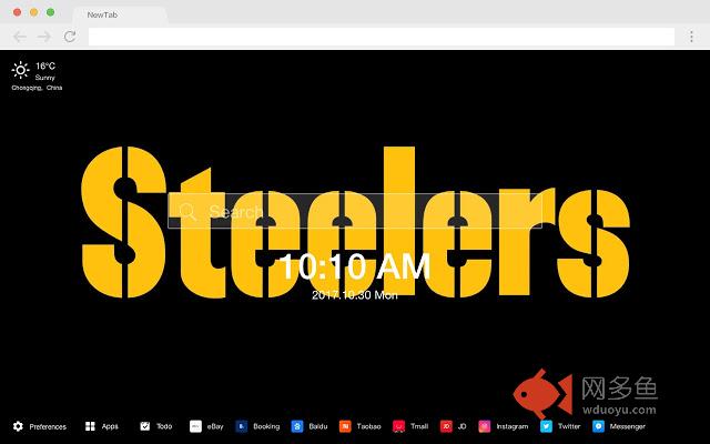 匹兹堡钢人队 新标签页 高清壁纸 流行橄榄球 主题