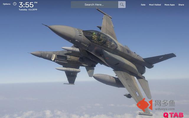 General Dynamics F-16 Wallpapers HD Theme插件截图