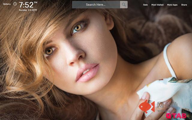 Girl Russian Wallpapers HD Theme插件截图