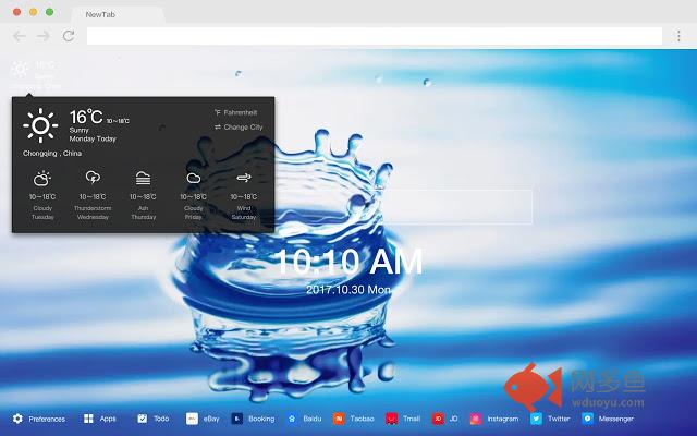 水 新标签页 高清壁纸 流行景色 主题