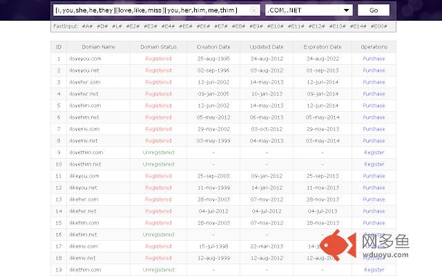 Batch Generate And Query Domain Name