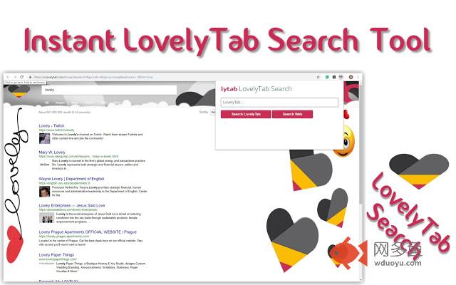 LovelyTab Search